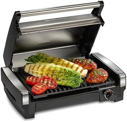 Stainless steel indoor searing grill
