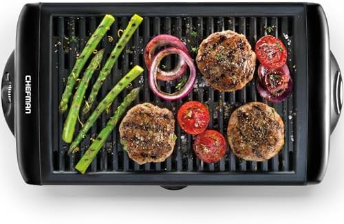 Black smokeless grill with water tray