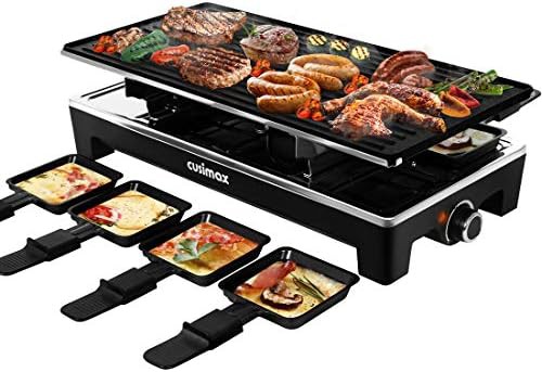 Portable two in one raclette grill