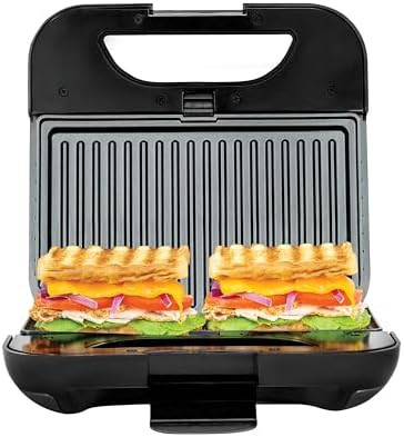 Stainless steel sandwich and waffle maker