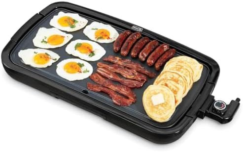 Black deluxe everyday electric griddle