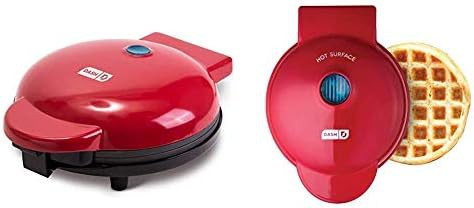 Red round express griddle and waffle