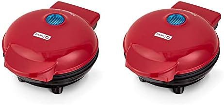 Red mini round griddle and press