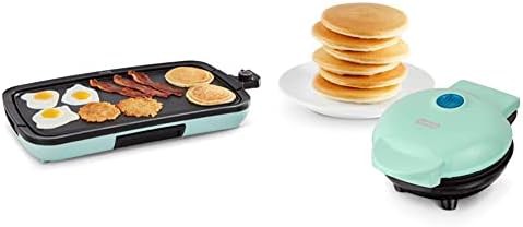 Aqua deluxe griddle and mini maker