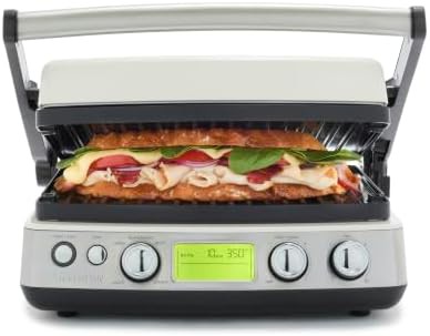 Cream white multi function contact grill and griddle