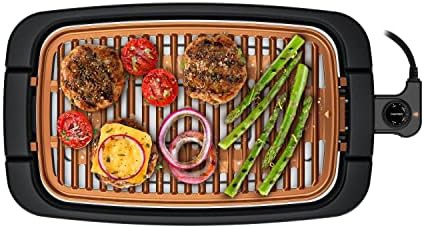 Copper nonstick smokeless indoor grill