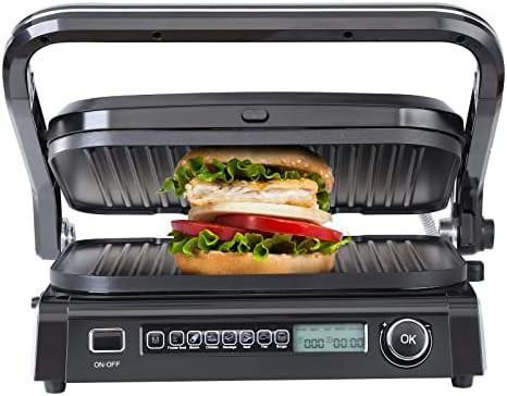 Multi-function electric contact grill and panini press