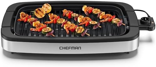 Extra large smokeless tabletop electric grill
