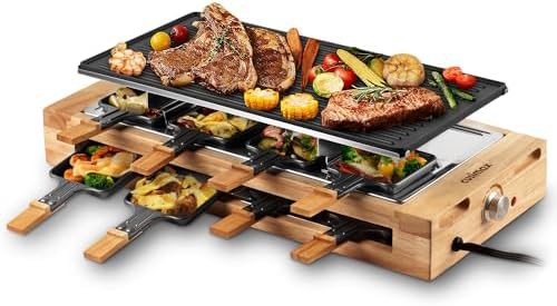 High power raclette table grill