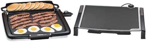 Black cool touch and tilt fold griddles