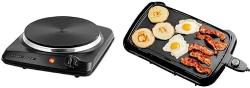 Single Burner with Nonstick Griddle Plate