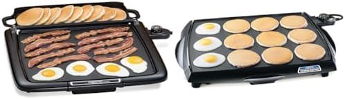 Extra large cool touch and drain griddles