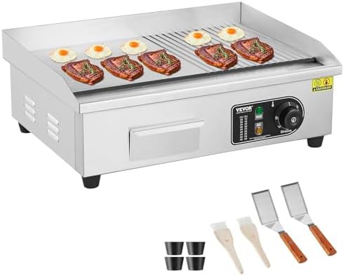 Twenty-two inch half flat top griddle