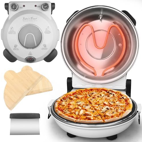 Creamy White Twelve Inch Indoor Pizza Oven