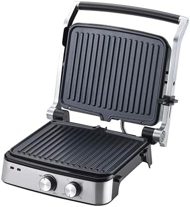 Stainless steel five in one panini press