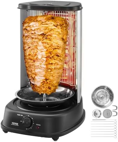 Vertical electric shawarma and gyro broiler