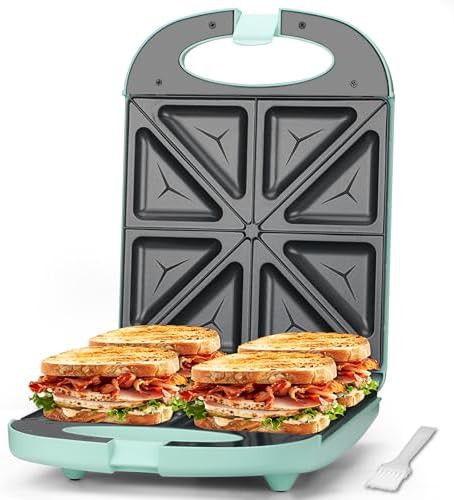 Aqua Four Slice Breakfast Sandwich Maker