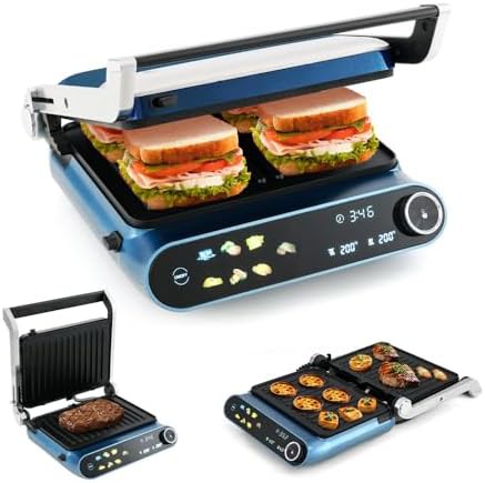 Electric griddle and panini sandwich press