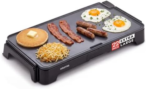 Extra large ceramic flat top electric griddle