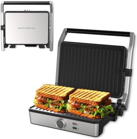 Multi Use Electric Panini Press and Griddle