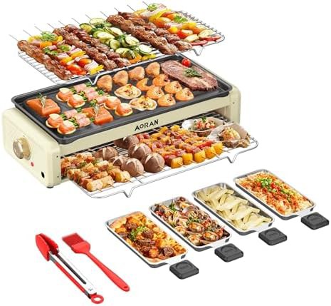Large family size smokeless griddle pan