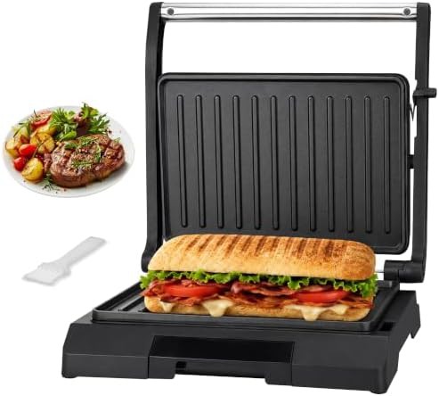 Mini Two Slice Stainless Steel Panini Press