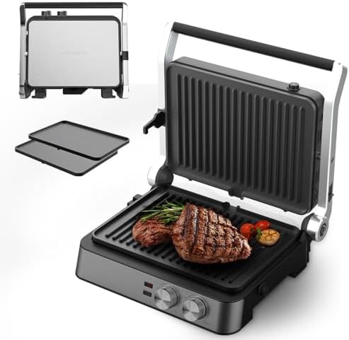 Stainless Steel Four Slice Contact Grill