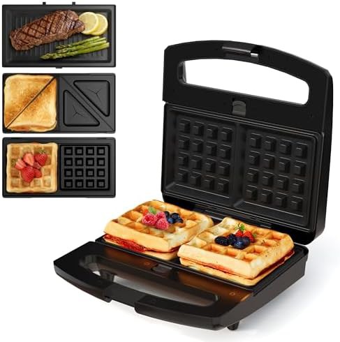 Glass Top Waffle and Panini Maker