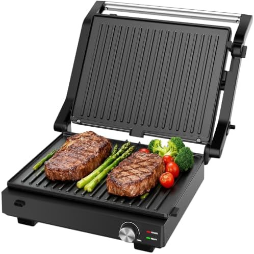 Electric panini press and grill 1600W