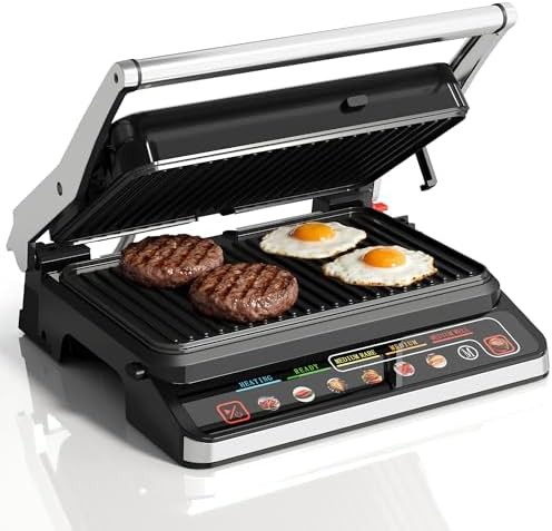 Ceramic nonstick three in one grill