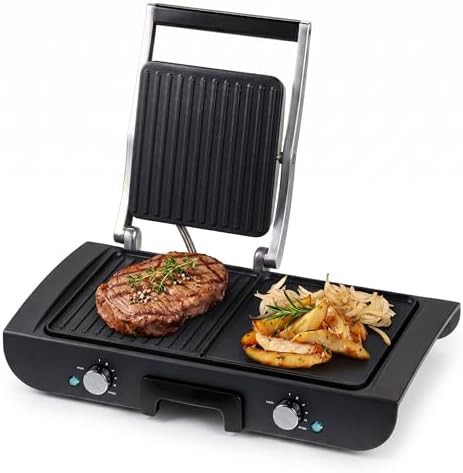 Electric Indoor Grill and Griddle Combo