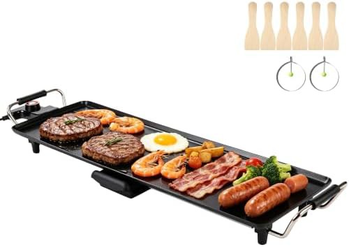 Thirty inch electric teppanyaki grill plate