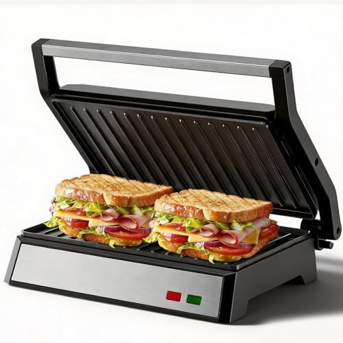 Standard stainless steel panini grill